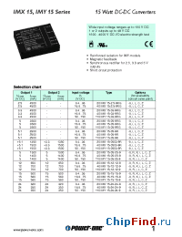 Datasheet 20IMX15-05-9R manufacturer Power-One